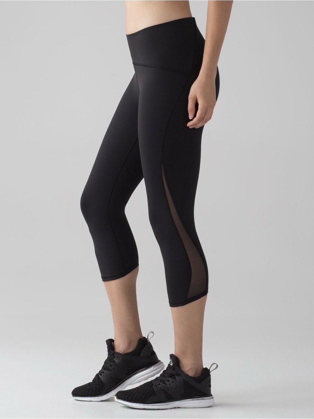 Lululemon Train Times Crop 17" Black Leggings Size 4